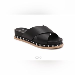 Dolce Vita Shoes / Gracy  Black Studded Slide Sandals✨ 8 1/2✨